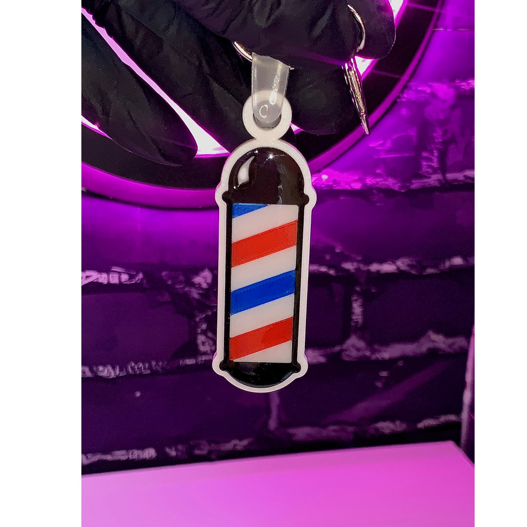 NFC KEYCHAIN | BARBER POLE