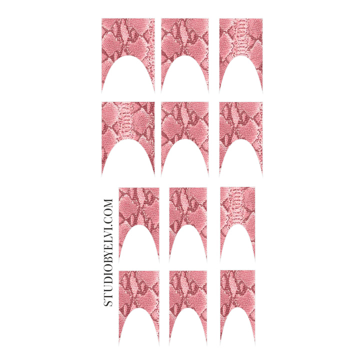 FRENCH 2 | SNAKE PRINT X PINK | TRANSPARENT BACKGROUND