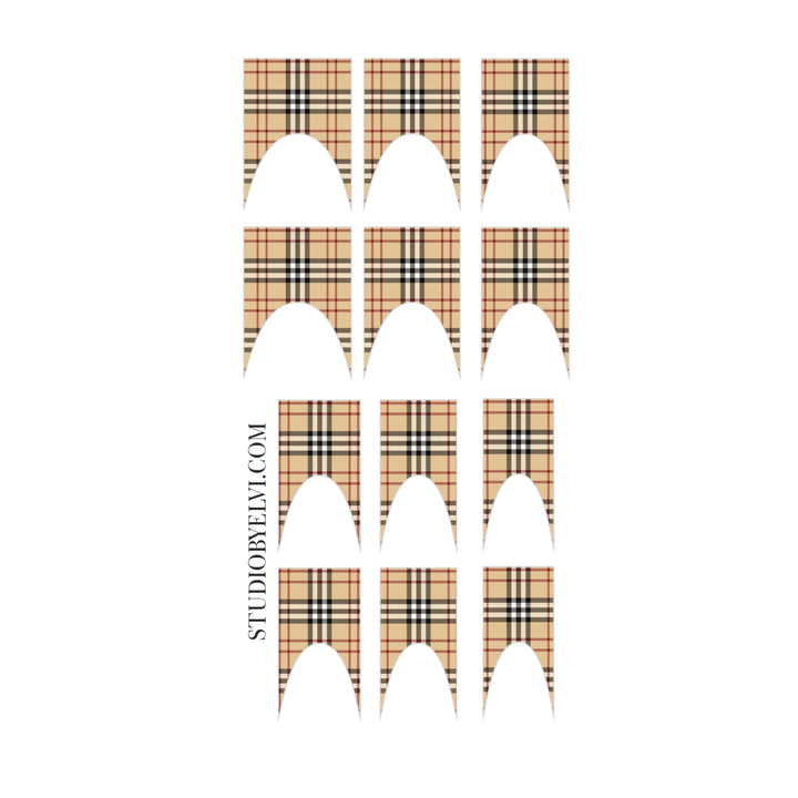 FRENCH 2 | TARTAN BERRY |TRANSPARENT BACKGROUND