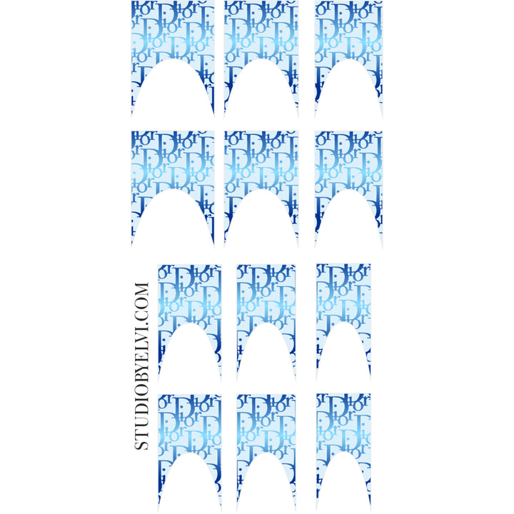 FRENCH 2 | D. MONOGRAM | BLUES | TRANSPARENT BACKGROUND