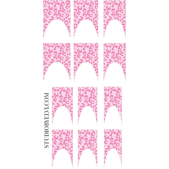 FRENCH 2 | LEOPARD PINK | TRANSPARENT BACKGROUND