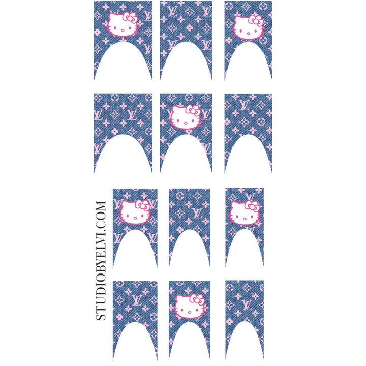 FRENCH 2| KITTY X DENIM | TRANSPARENT BACKGROUND