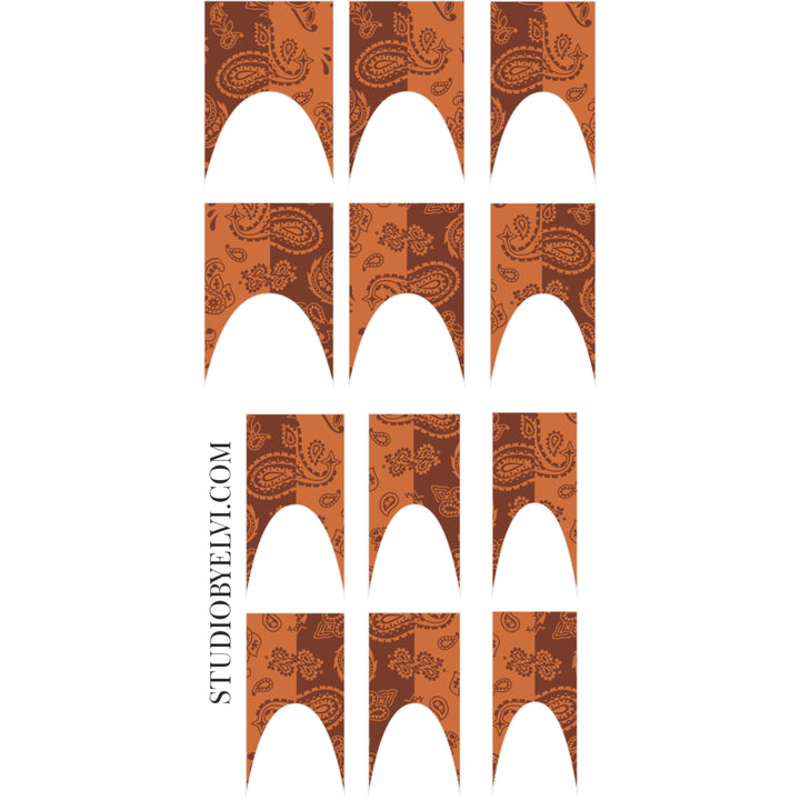 FRENCH 2 | BANDANA BROWNS | TRANSPARENT BACKGROUND