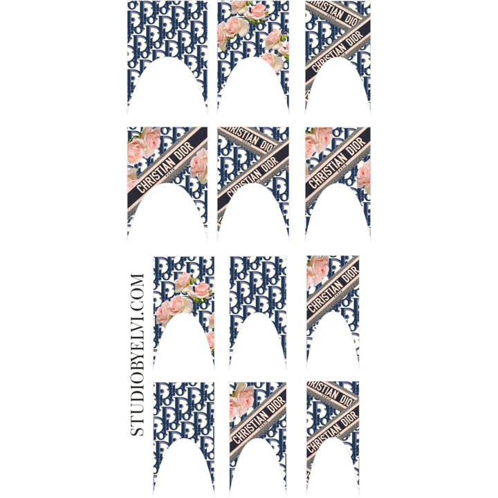 FRENCH 2| D. FLORAL | TRANSPARENT BACKGROUND