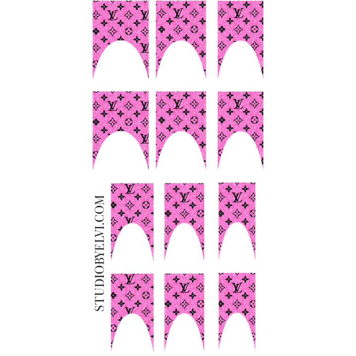 FRENCH 2 | L. DENIM X PINK | TRANSPARENT BACKGROUND