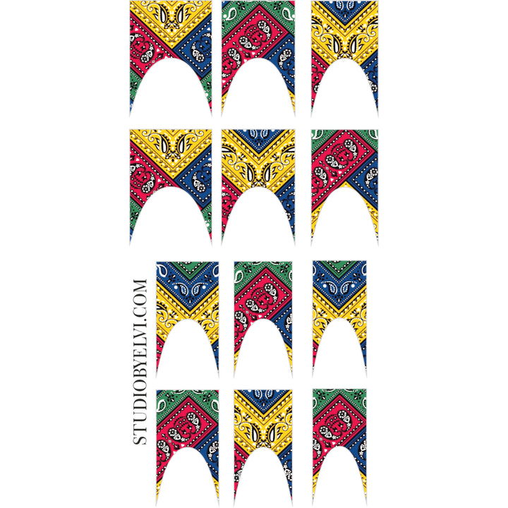 FRENCH 2 | BANDANA MIX | TRANSPARENT BACKGROUND (Copy)